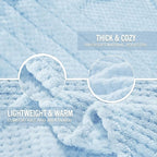 Exclusivo Mezcla Large Waffle Fleece Throw Blanket - Image 4