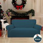 Easy-Going Stretch Loveseat Couch Covers Washable Deep Teal | 1-Piece Loveseat - Image 2