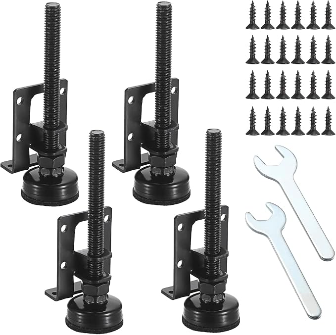 OwnMy 4 Packs Adjustable Furniture Leveling Feets L Shaped Furniture Levelers by OwnMy