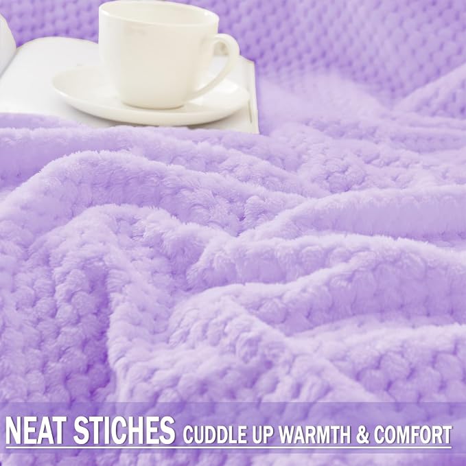 Exclusivo Mezcla Large Waffle Fleece Throw Blanket - Image 3