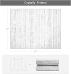 8x10 Washable Area Rugs for Living Room, Dining Room- Morocco Gray | Boho Ultra - Image 2