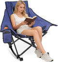 Suteck Oversized Rocking Camping Chair, Thick Padded Folding Rocking Chair by Suteck