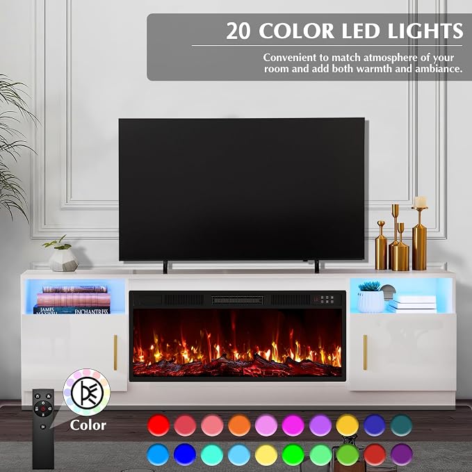 Lemberi Fireplace TV Stand - Image 6