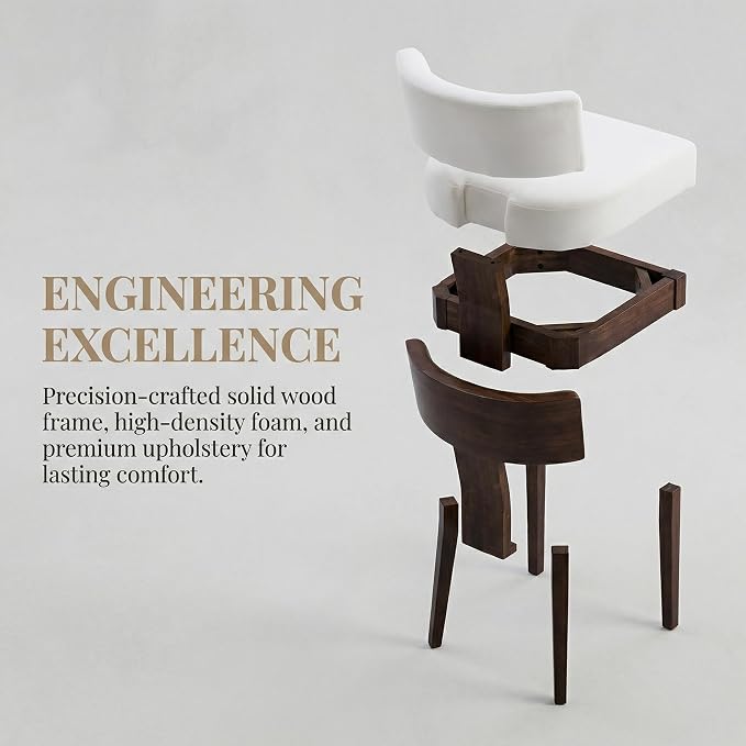 VESCASA Upholstered Farmhouse Dining Chairs - Image 6