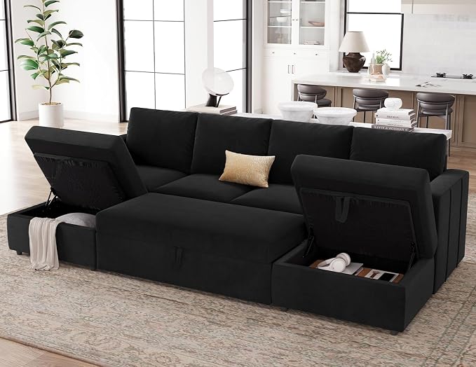 Belffin Modular Sectional Sleeper Sofa Bed - Image 3