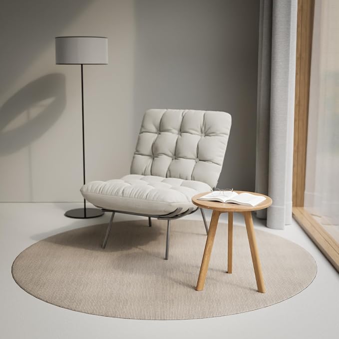 Raico Round Side Table 100% Solid Wood Occasional Table Minimal Scandinavian - Image 4