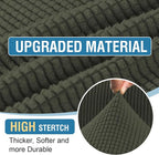 H.VERSAILTEX Sectional Couch Covers 3 Pieces Sofa Seat Cushion Covers L Shape - Image 4