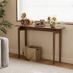 AQIMUELE Wood Console Table Walnut Entryway Table, Thin Console Table, Sofa - Image 3