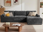 Vipbear 120" Oversized Modular Sectional Sofa, L Shaped Couch Set by VipbearLiving