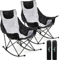 SUNNYFEEL Oversized Rocking Camping Chair 2 Pack, Fully Padded Patio Chair by SunnyFeelCamping