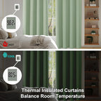 Simplebrand Ava Light Green Short 36 Inches Blackout Curtain 2 Panels Set - Image 6