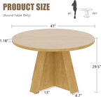 iPormis 47-Inch Round Dining Table - Image 2