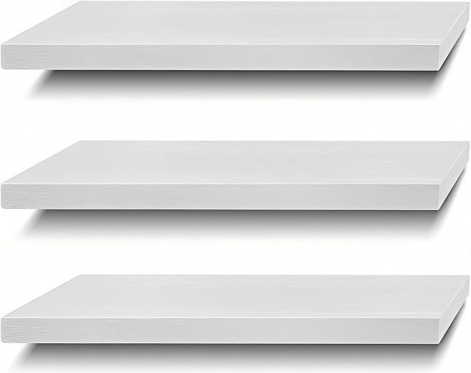SAUMONIERES Floating Shelves Wall Shelf Solid Wood by Saumonieres
