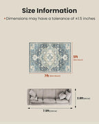 AMADA HOMEFURNISHING 5x7 Area Rugs, Washable Living Room Rug Low-Profile - Image 2