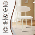 UVV Dining Chairs Set of 2, Metal Kitchen Chairs - Image 6