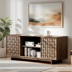 COLAMY TV Stand with Two Doors, Entertainment Center 59" with Adjustable by COLAMYHOME