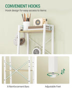 Hzuaneri Ladder Shelf, Bookshelf Bookcase, Freestanding Corner Storage Shelve - Image 7