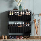 Shoe Cabinet Storage, Modern Freestanding Organizer by QIVOMIX