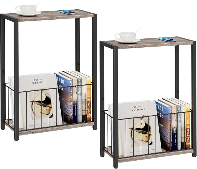 Homleke Narrow Side Tables Set of 2 - Image 9