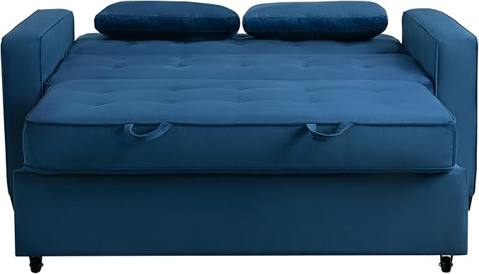 Serta Ainsley 66.5" Convertible Sleeper Loveseat, Full Size, Dreamcoil Comfort - Image 10