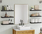 Fixwal Black Shelves, 15.7in Floating Shelves, Farmhouse Shelf Wall Decor - Image 2