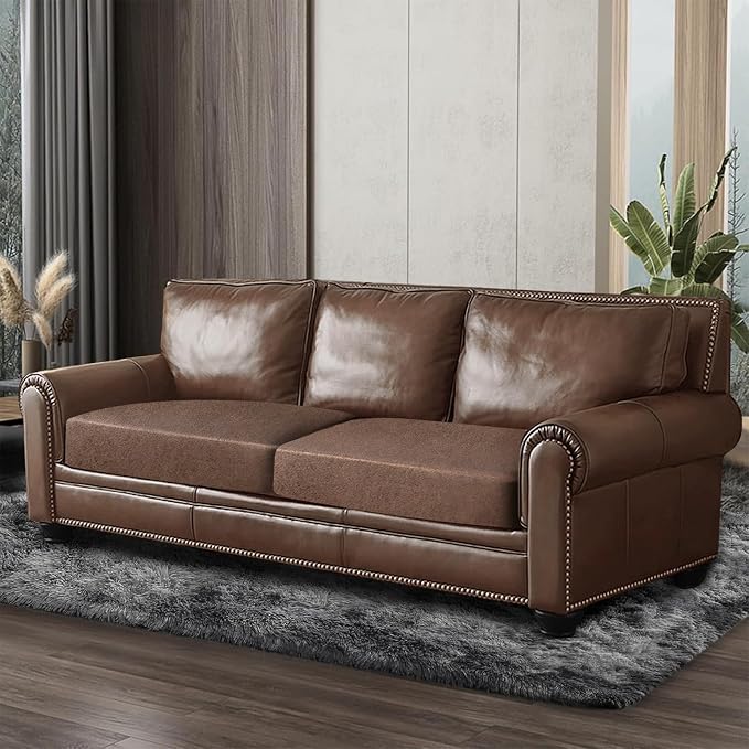 ANARACHON Leather Look Couch Cushion Covers Sofa Seat Slipcovers Sets Couches - Image 8