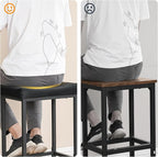 HOOBRO Bar Stools, Counter Height Bar Stools, Saddle Stools, 24.8" Barstools - Image 5