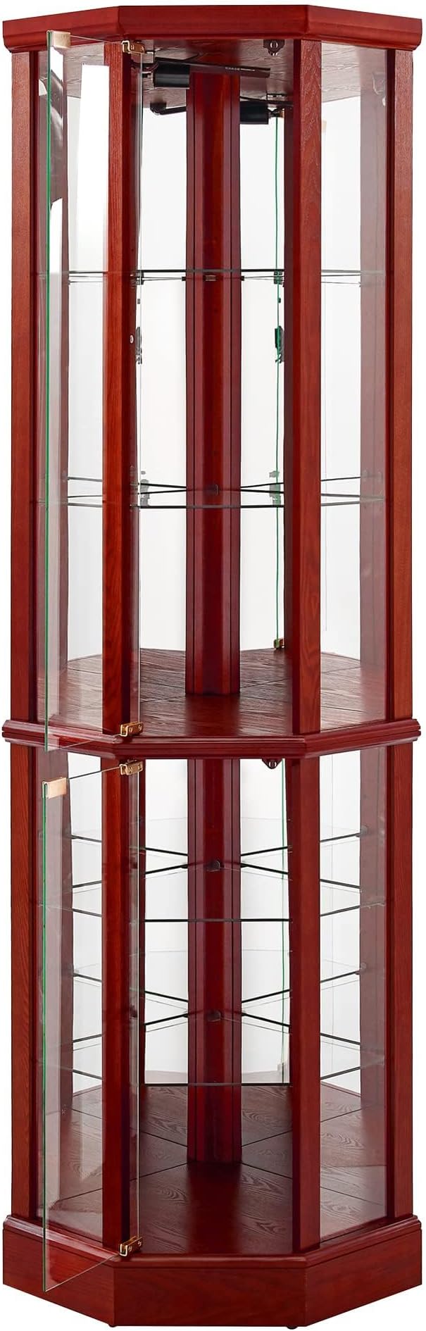Corner Curio Cabinet, Wine Bar China Cabinet - Image 9