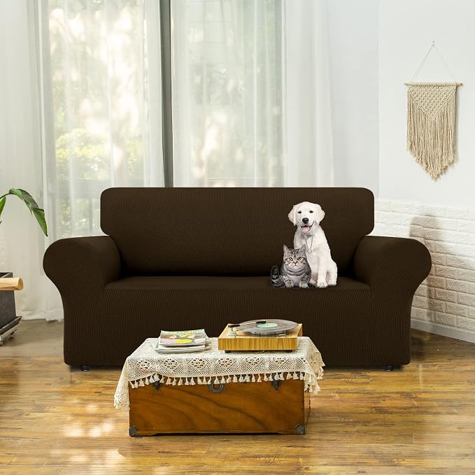 LURKA Stretch Loveseat Sofa Slipcovers 1 Piece Couch Covers - Image 2