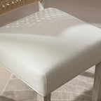 LZAREAL Farmhouse Dining Chairs Set of 4 Linen Fabric Upholstered Accent Side - Image 7