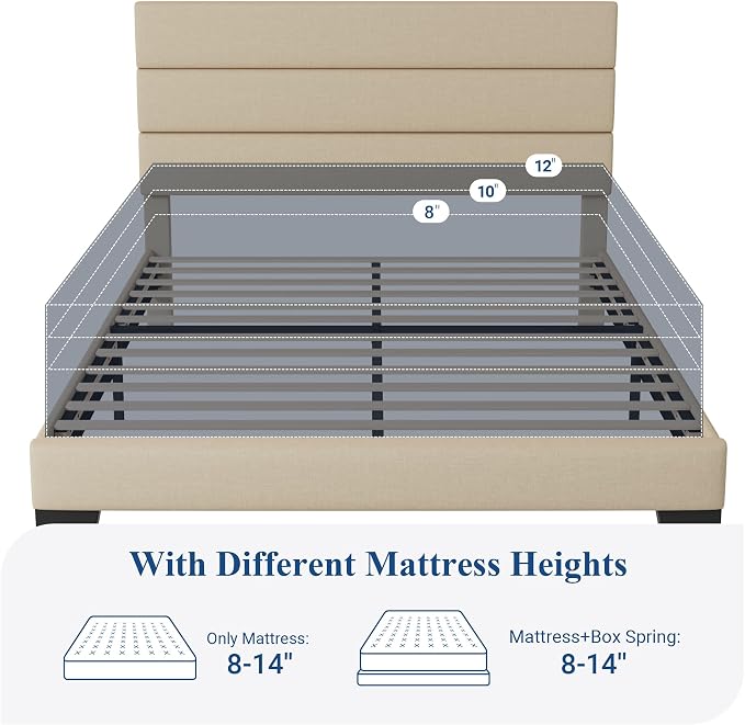 Allewie Queen Size Platform Bed Frame - Image 7
