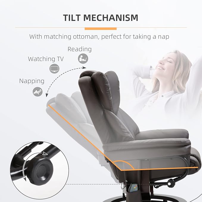 HOMCOM Massage Recliner Chair - Image 5