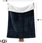 UGG Nita Throw Blanket, Reversible Fleece Blanket, Machine Washable, Soft & Cozy - Image 8