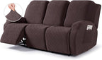 VANSOFY Recliner Cover, 3-Pieces Stretch Reclining Couch Covers by VANSOFYFURNITURECOVERS