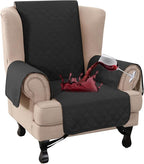 Turquoize 100% Waterproof Wing Chair Cover Wing Armchair Slipcovers Chair Couch by Turquoize