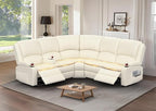 Yolsali Manual Reclining Sectional Sofa Set, 5 Seats Soft Leather Recliner by SavortheHappyMoments