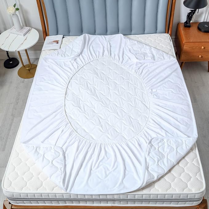 Quilted Queen Size Waterproof Mattress Protector Pad - Image 6