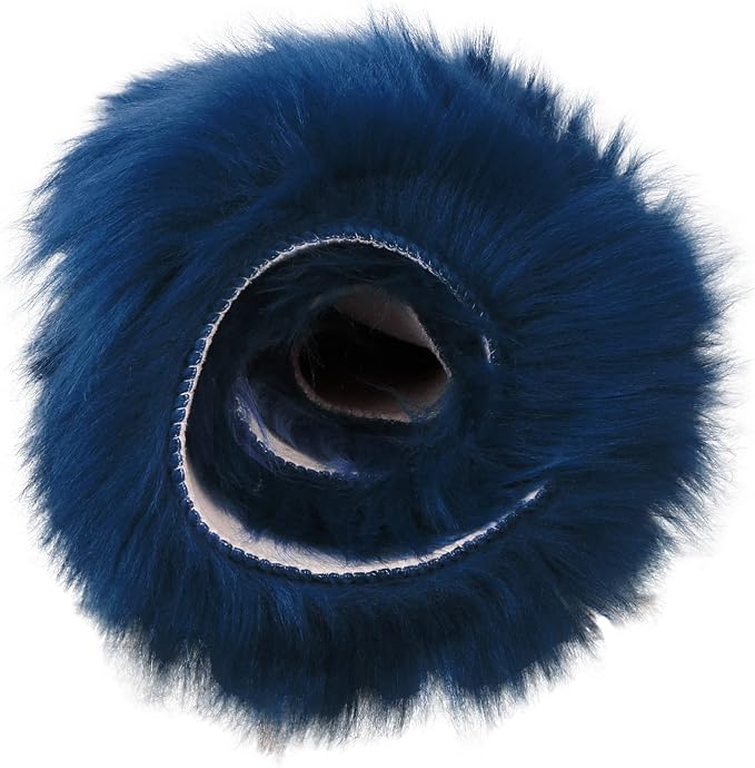 duduta Navy Blue Faux Sheepskin Fur Rug 3x5 ft, Fluffy Carpet Rug | Shag Fuzzy - Image 7