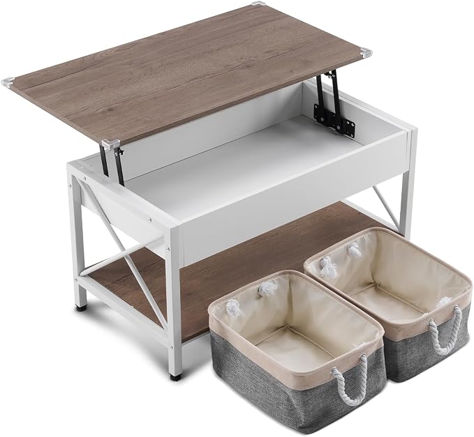 VINGLI 36" Lift Top Coffee Table - Image 7