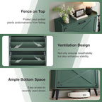 Barnyatoh Shoe Storage Cabinet, Farmhouse Shoe Organizer - Image 4