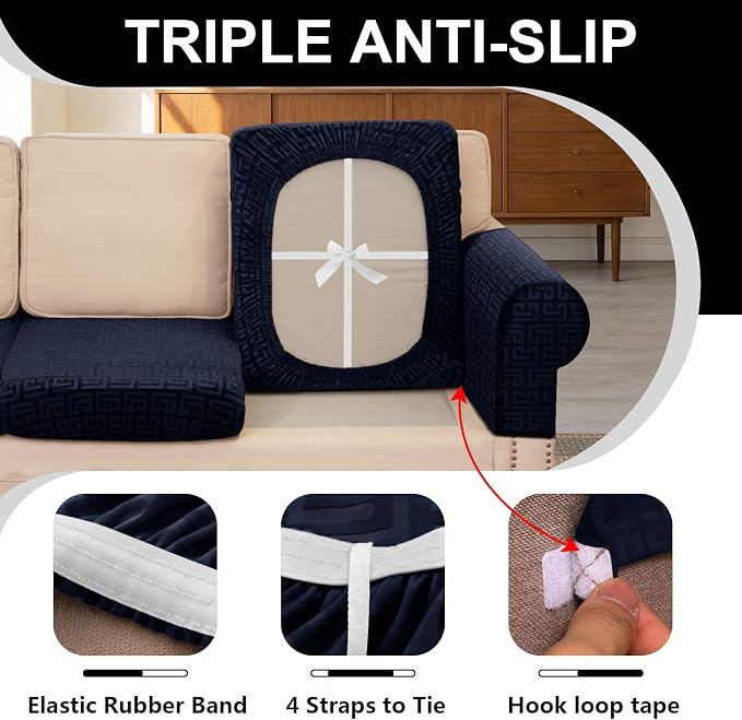 UNBBRRL Stretch Couch Armrest Covers - Image 3