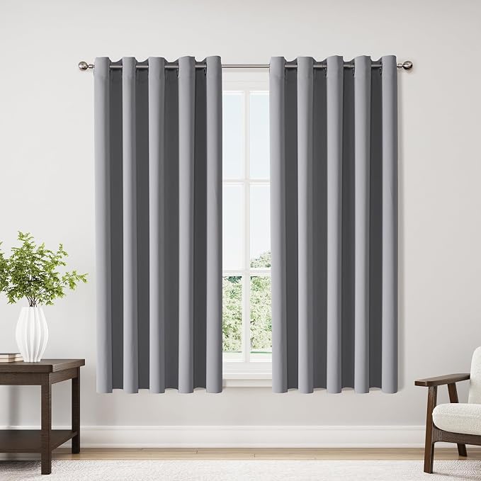 ChrisDowa Blackout Curtains for Bedroom and Living Room 70 Inches Wide | 2 by ChrisDowa