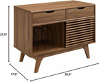 Modway Render Mid-Century Modern Vinyl Record Storage Display Cabinet, 37 Inch - Image 3