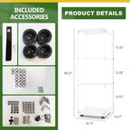 LFT HUIMEI2Y Glass Display Cabinet 3-Shelf - Image 2