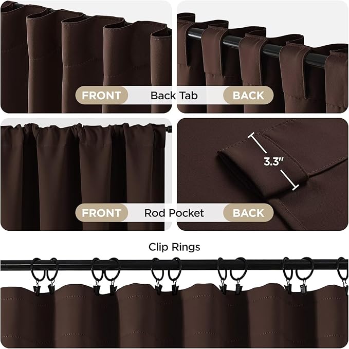 Joydeco 72 Inch Blackout Curtains - Image 3