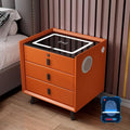 Smart Bedroom Nightstand with Fingerprint Lock and Adjustable LED Lights by Unknown