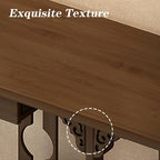 Bamboo Console Table with Drawer, Small Sofa Tables with Open Shelf, Chinese - Image 5