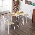 VINGLI 3 Piece Dining Set, Small Kitchen Table Set - Image 8