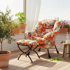 Welnow Lazy Chair with Ottoman, Modern Accent Chair with Armrests and a Side - Image 8
