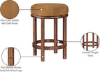 Meridian Furniture 978Saddle-C Monette Collection Art Deco Counter Stool - Image 7